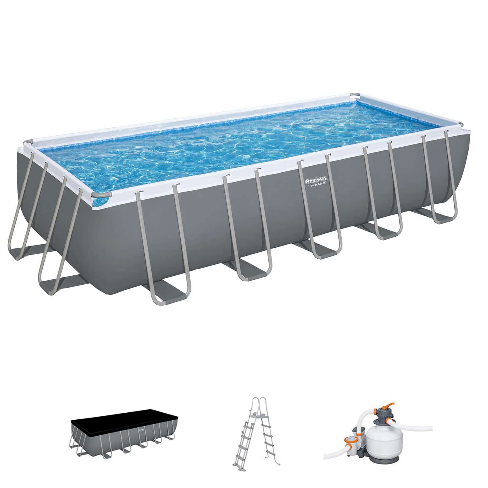 5612BG_3.jpg Juego de piscina desmontable Bestway Power Steel de 6,40 m x 2,74 m x 1,32 m - Imagen 1