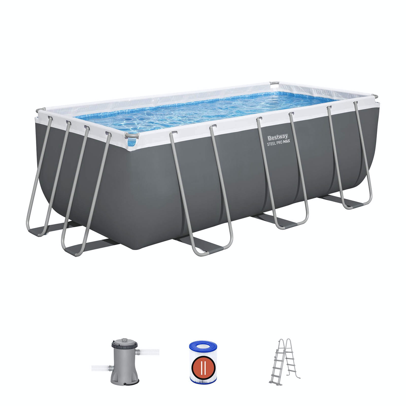 6941607328286.jpg Piscina desmontable rectangular Bestway Steel Pro MAX 4,12 x 2,01 x 1,22 m - Imagen 1