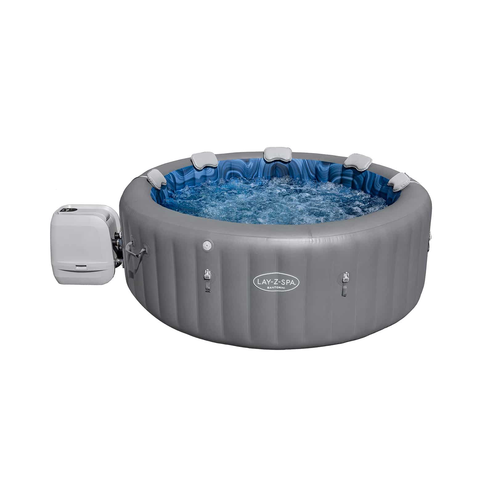 spa-hinchable-santorini1.jpg Spa de Hidromasaje Hinchable Lay-Z-Spa Santorini HydroJet Pro 5-7 Personas - Imagen 1